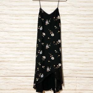 NWT Black & Floral Slip Darcey Dress